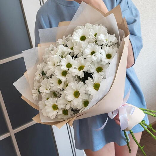 Утро 🌞букет из хризантем