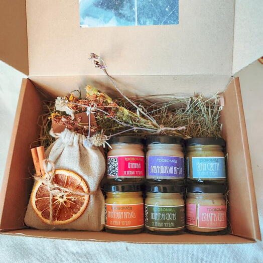 Вкусный  набор с мёдом и глинтвейном