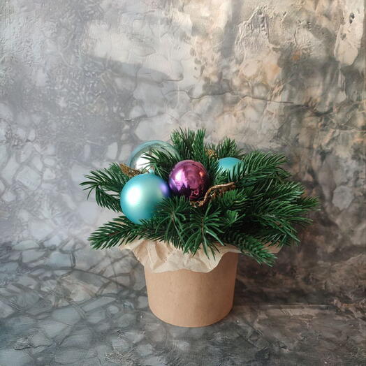 Рождественская композиция на стол