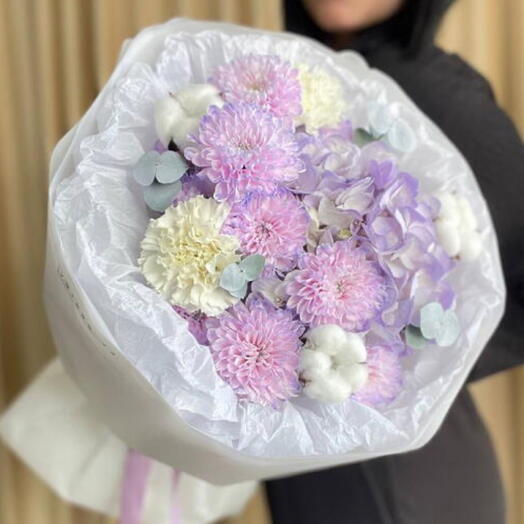 Нежный букет с гортензией 💗