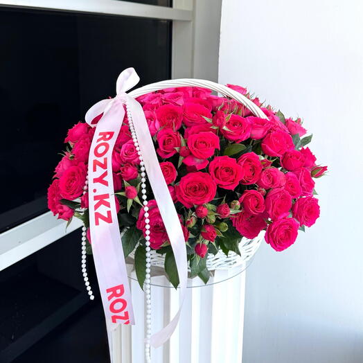 Корзина из кустовых роз EMOTION (15)