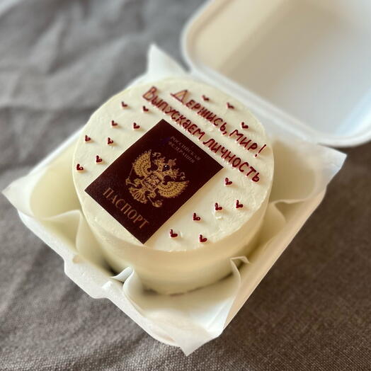 Бенто торт с сахарной картинкой
