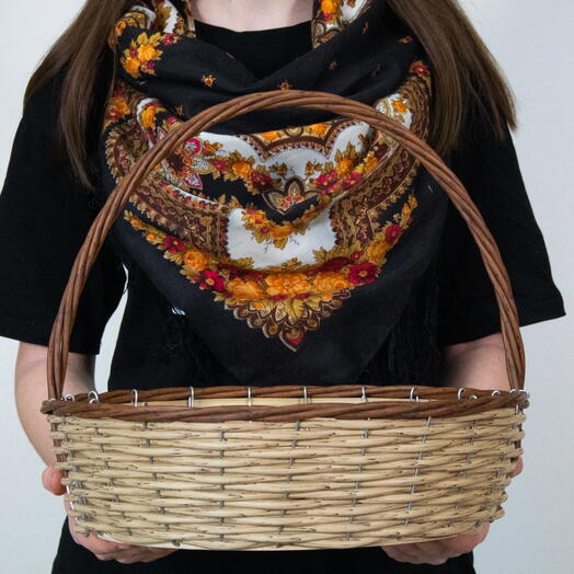 Плетёная корзина "Подарочная Д35"