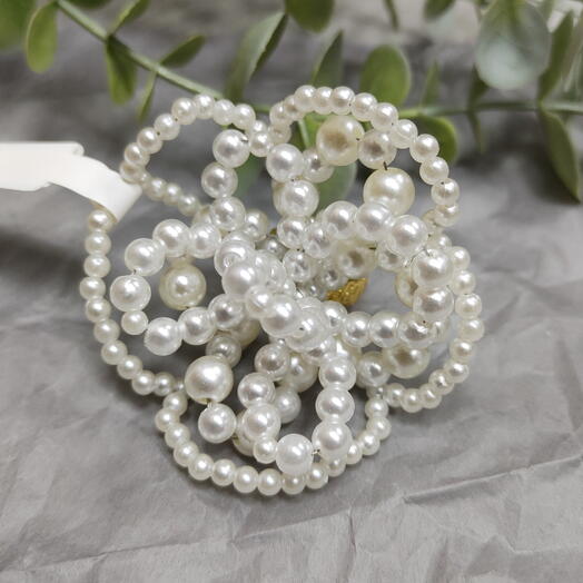 Кольцо "жемчужный цветок"