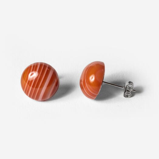 Серьги Юкка Сердолик Rh+ (EAR1073)