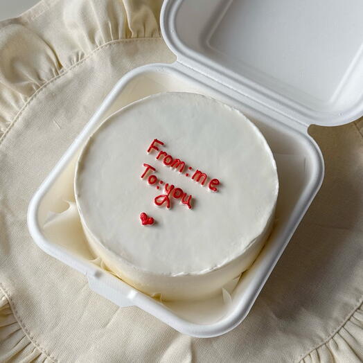 Бенто-торт «валентинка» девушке, парню