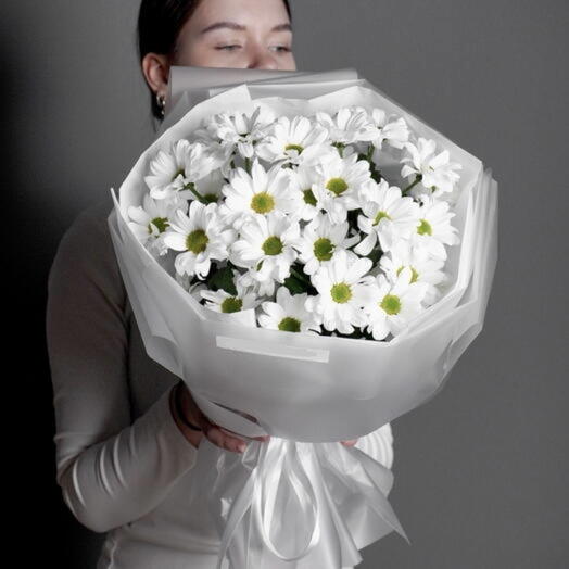 Букет комплимент из ромашек