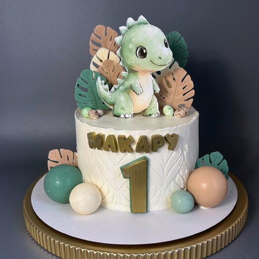 Детский торт динозавр
