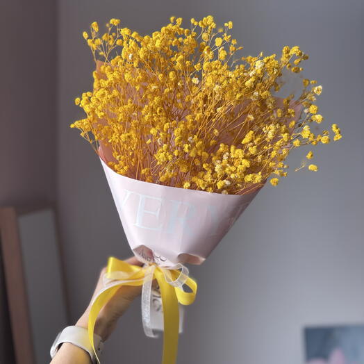 Гипсофила желтая стабилизированная 💛