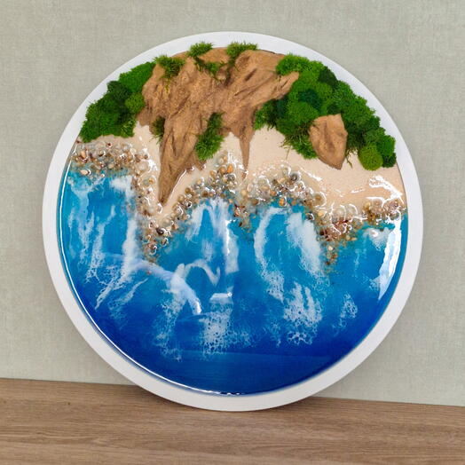 Панно настенное Морские скалы