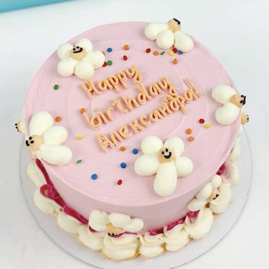Торт на день рождения для девушки "HB"