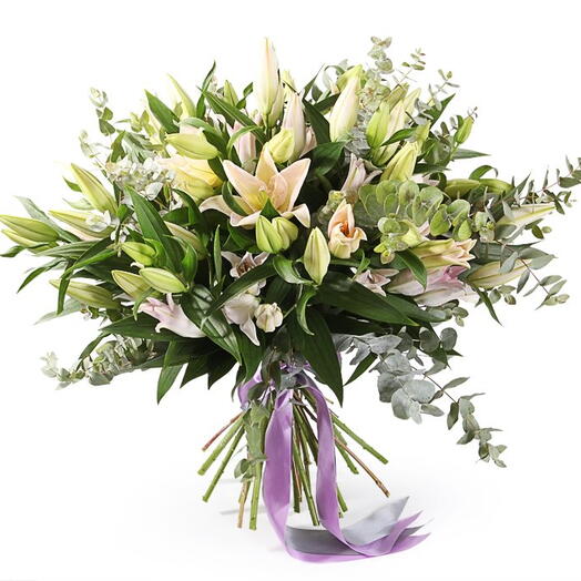 Букет из Лилий и Эвкалипта 💐💐💐