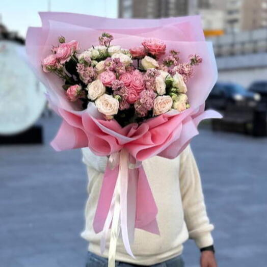 Сборный букет «Розовый вайб» 💗