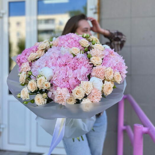 Букет Розовый закат