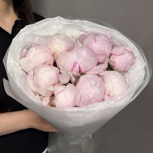 9 розовых пионов🌸