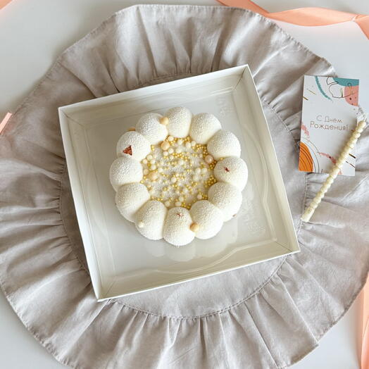 Муссовый тортик с бусинками