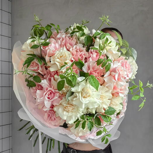 Букет XXL с французской розой Мондиаль🌸