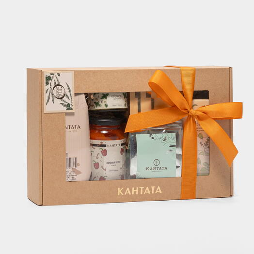 Подарочная коробка чай, кофе и гурмэ «Совершенство сочетаний», Кантата
