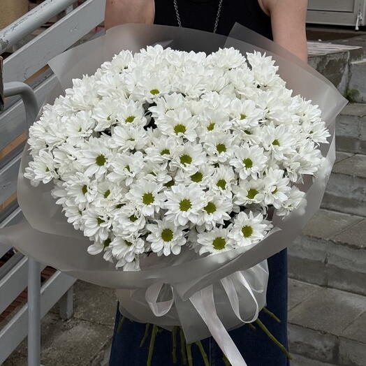Букет из хризантем "Бездна наслаждения"