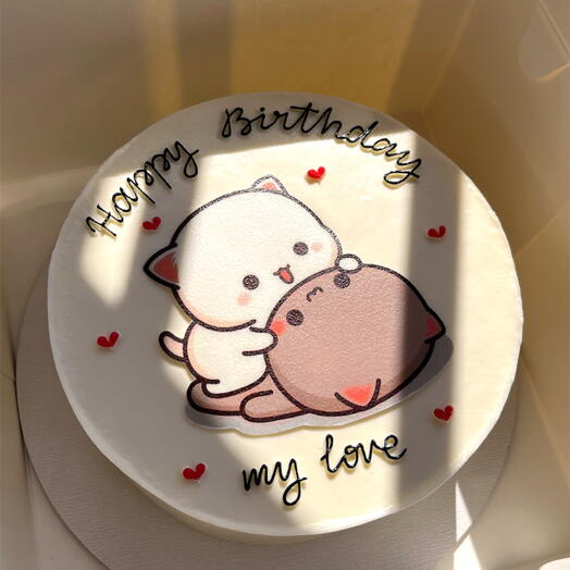Торт 1 кг, ТОРТ С ДНЁМ РОЖДЕНИЯ, HAPPY BIRTHDAY
