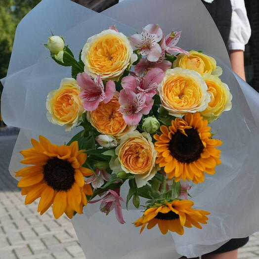 Солнечный букет для учителя 🌻