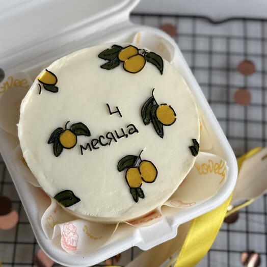 Бенто торт для малыша , лимон