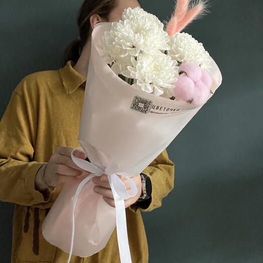 Букет комплимент из хризантемы💗