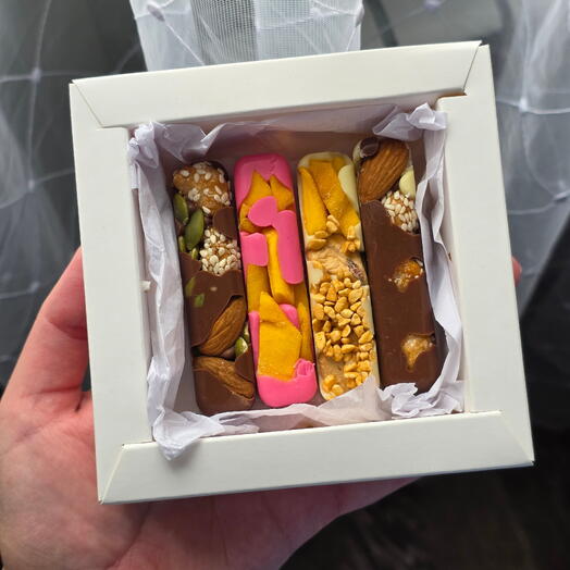 Батончики шоколадные с начинкой 🍫 4 шт