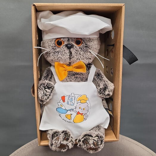 Мягкая игрушка Кот Басик Шеф-повар