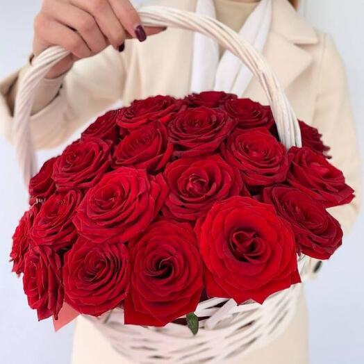 Basket of roses