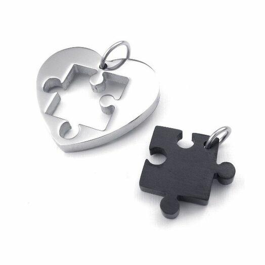 DC220 Парные кулоны "Собери воедино "