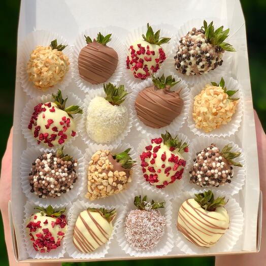 🔥Juego de fresas cubiertas de chocolate🔥