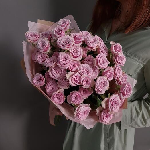 Нежные лиловые розы