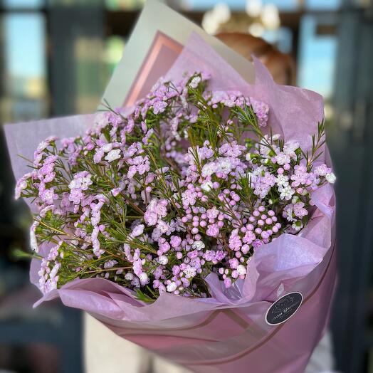 Bouquet of fragrant chamelacium (interior composition)