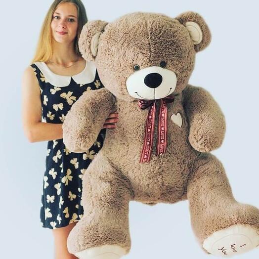 Teddy bear I love you 150cm brown