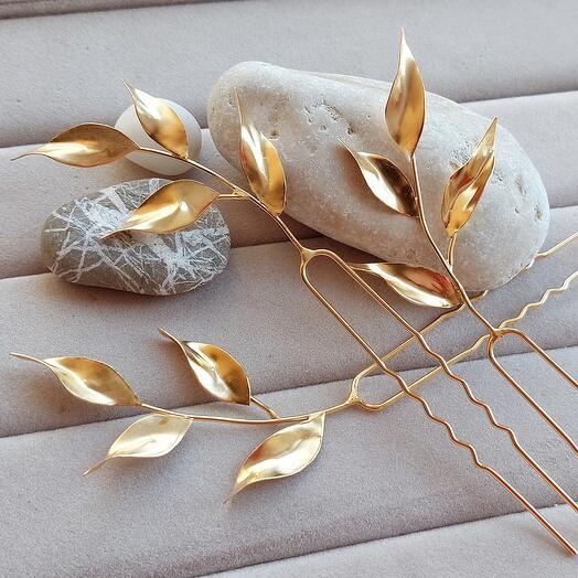 Conjunto de pinos "Folhas De Ouro"