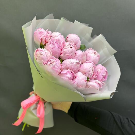 Peonía rosa 15pcs