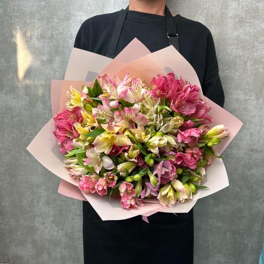 Букет из 15 Альстромерий микс для любимой девушки, мамы🩷🤩🥰