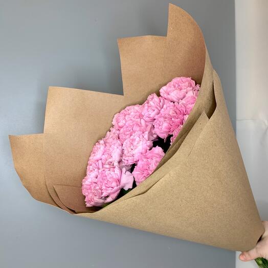 Розовые диантусы в крафте 💕
