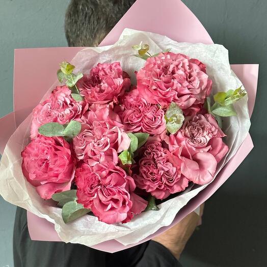 Bouquet of 9 Country Blue roses