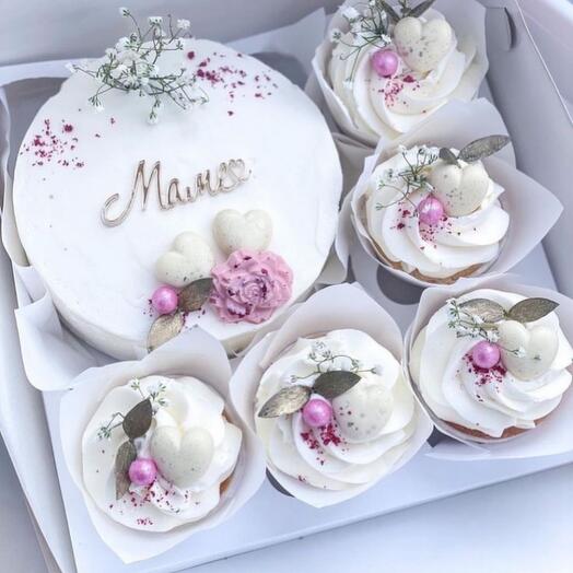 Бенто+капкейки маме