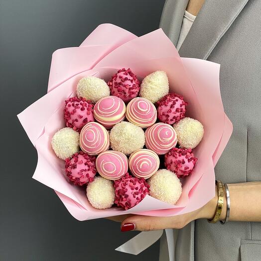 Bouquet of chocolate-covered strawberries 19 pieces Cuty