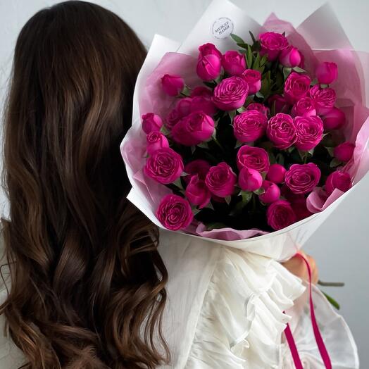 🌸 Розы кустовые букет (Р653)