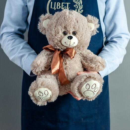 Плюшевый мишка коричневый