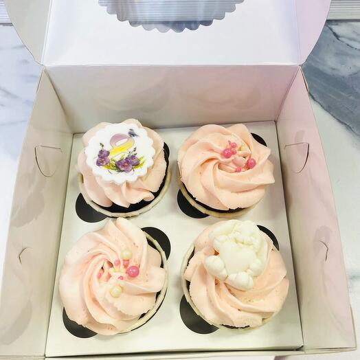 Cupcakes de chocolate y plátano