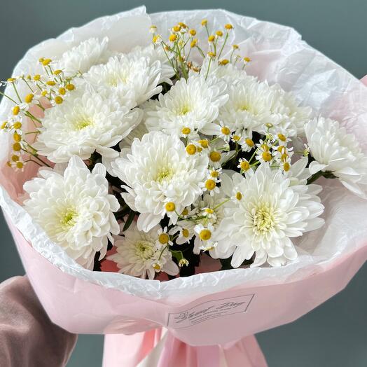 Круглый букет Облачко на день семьи 🌼