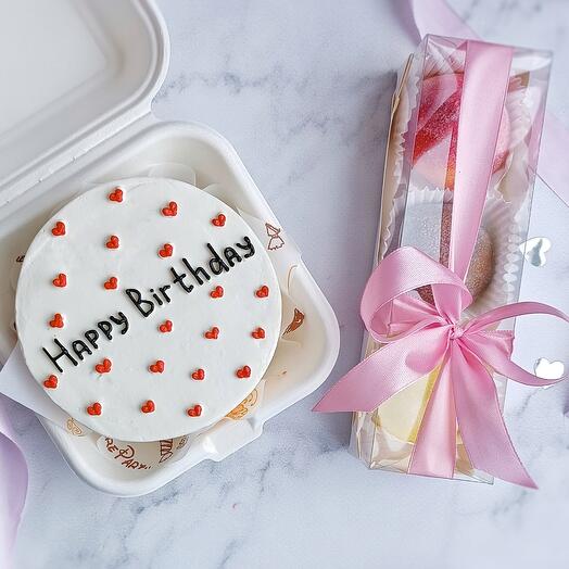 BENTO CAKE and MOCHI for a friend's Birthday, mom, dad, brother, sister, wife, husband, colleague, Grandmother, Happy birthday