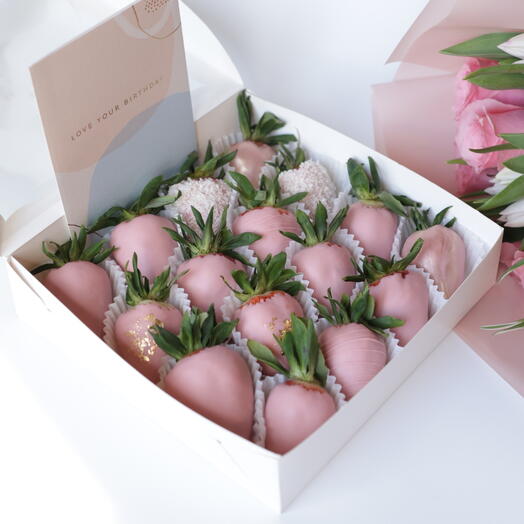 Strawberries covered with Belgian chocolate