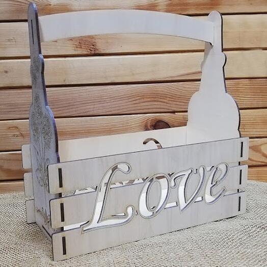 Корзинка для цветов "Love"