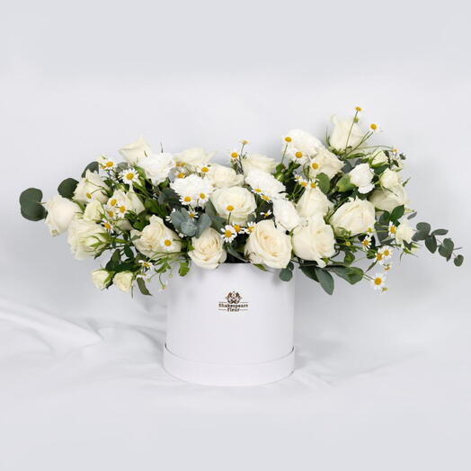 Luxury White Flower Box